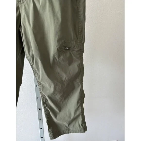 Eddie Bauer Pants 6 Cropped Hiking Pocket Gorp Core Outdoor Trail Cottage Core - Picture 11 of 14